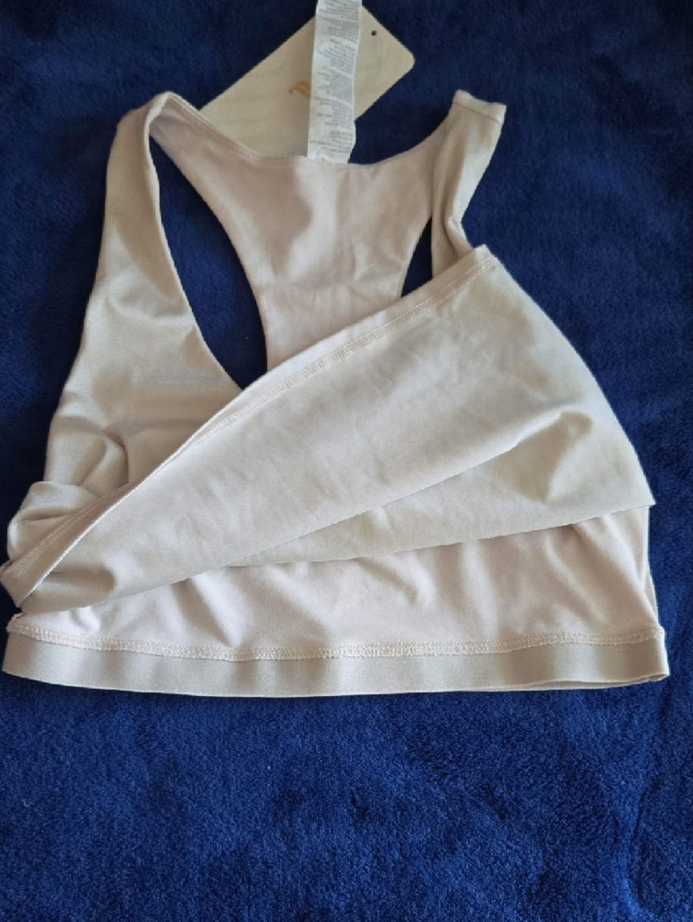 Fabletics Light Beige Racerback Tank Crop Top - Picture 6 of 6
